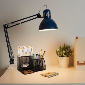 Подставка-органайзер 125х220х140мм 7 отделений металл черная BRAUBERG Germanium 1/12