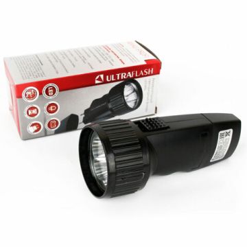 Фонарь аккумуляторный ULTRAFLASH 5хLED вилка заряд от сети LED3859 1/108 (Под заказ)