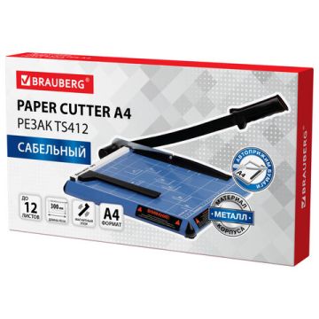 Резак сабельный А4 12л метал основание длина реза 300мм BRAUBERG TS412 SABER 1/6