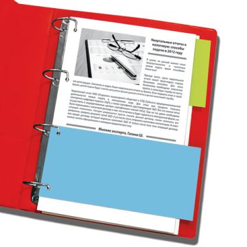 Разделители листов полосы листов 240х105мм 100шт BRAUBERG 1/10 (Клиент)