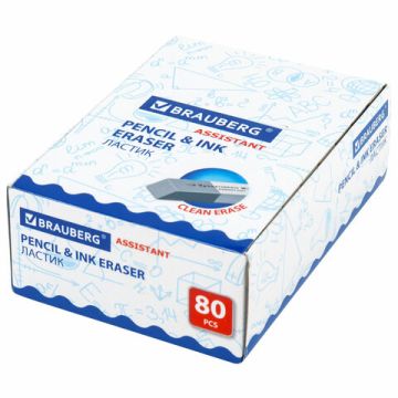 Ластик 41х14х8мм термопластичная резина скошенный BRAUBERG 1/80