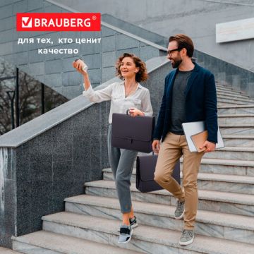 Портфель пласт. BRAUBERG котракт А4 370*280*120 мм, 2 отделения, черный 1/15 (клиент)