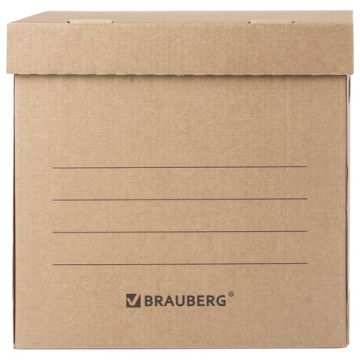 Короб архивный с крышкой А4 (235х325мм) 235мм до 3200л BRAUBERG 1/1 (клиент)