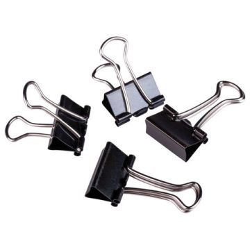 Зажимы для бумаг 32мм на 140л (12шт) черные в картонной коробке Brauberg 1/12/120 nelK