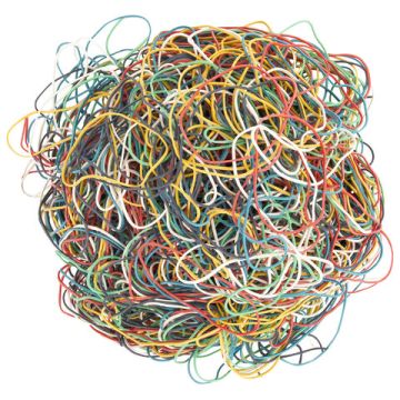 Резинка банк 1000гр 60мм цв натуральный каучук BRAUBERG 1/20